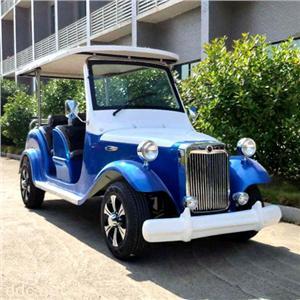  傲森蓝色电动观光车6座